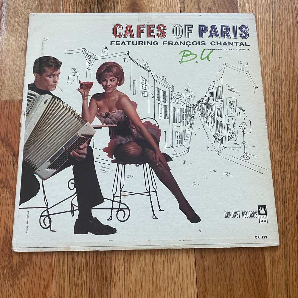 Cafes Of Paris Accordeon De Paris Vinyl Record